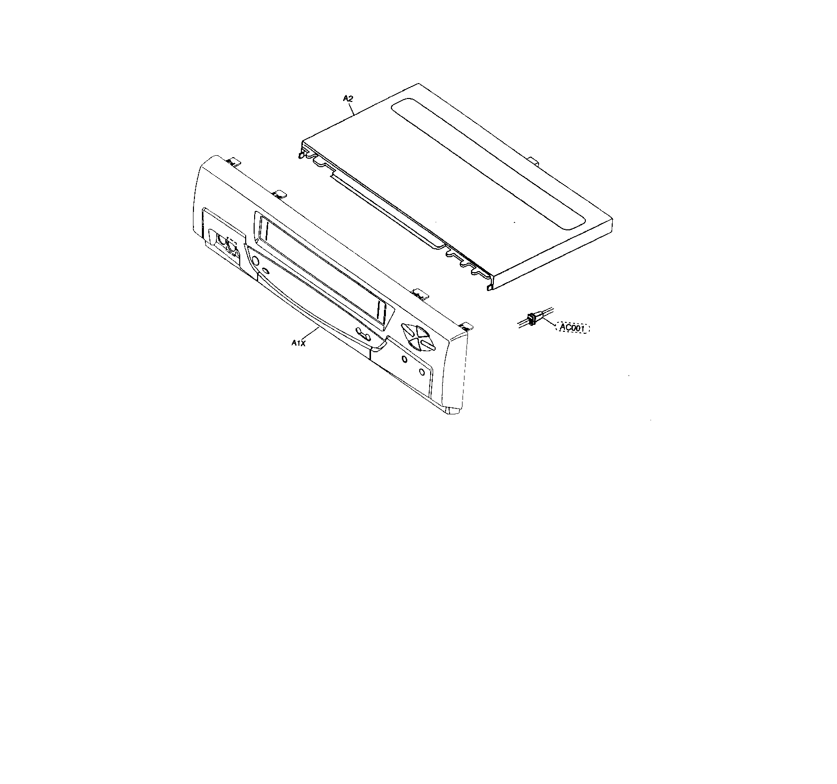 Magnavox VRZ362AT21 cabinet parts diagram