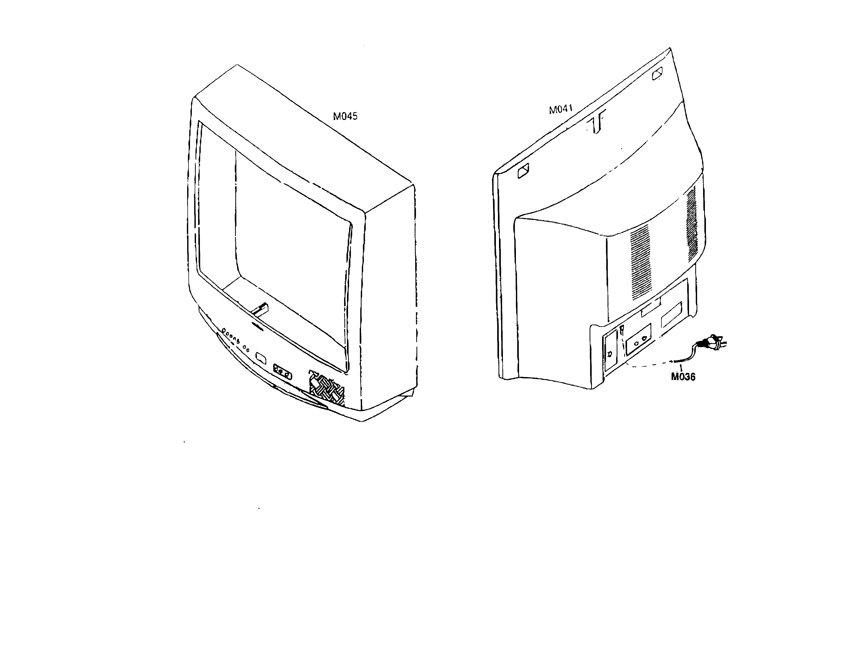 Panasonic CT-13R41CB cabinet parts diagram