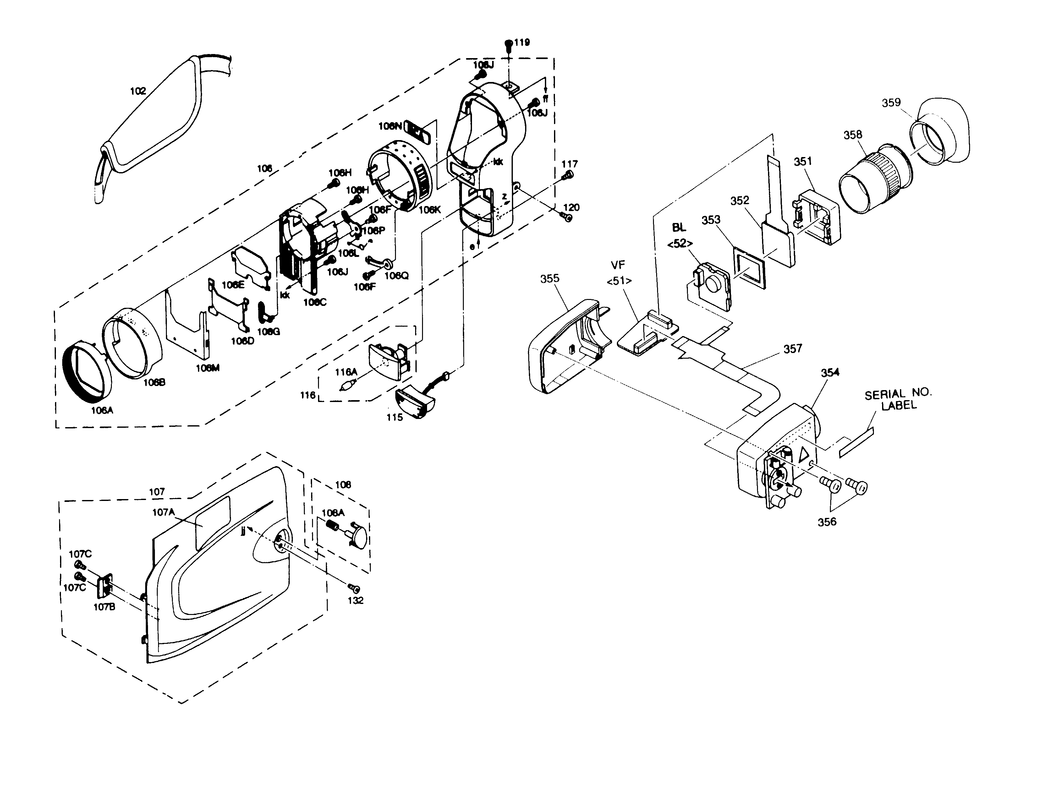 RCA CC6272 cabinet parts diagram