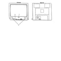 Panasonic CT-27D20UB cabinet parts diagram