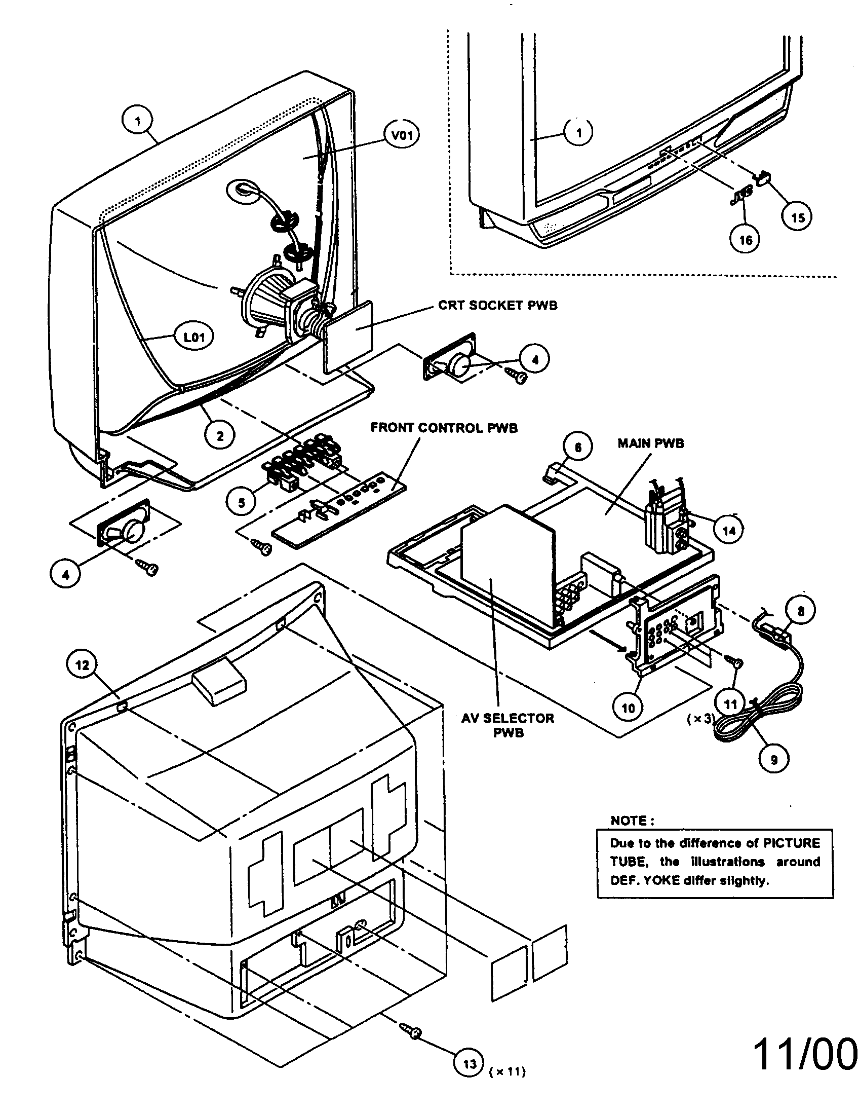 JVC AV-32120B tv diagram