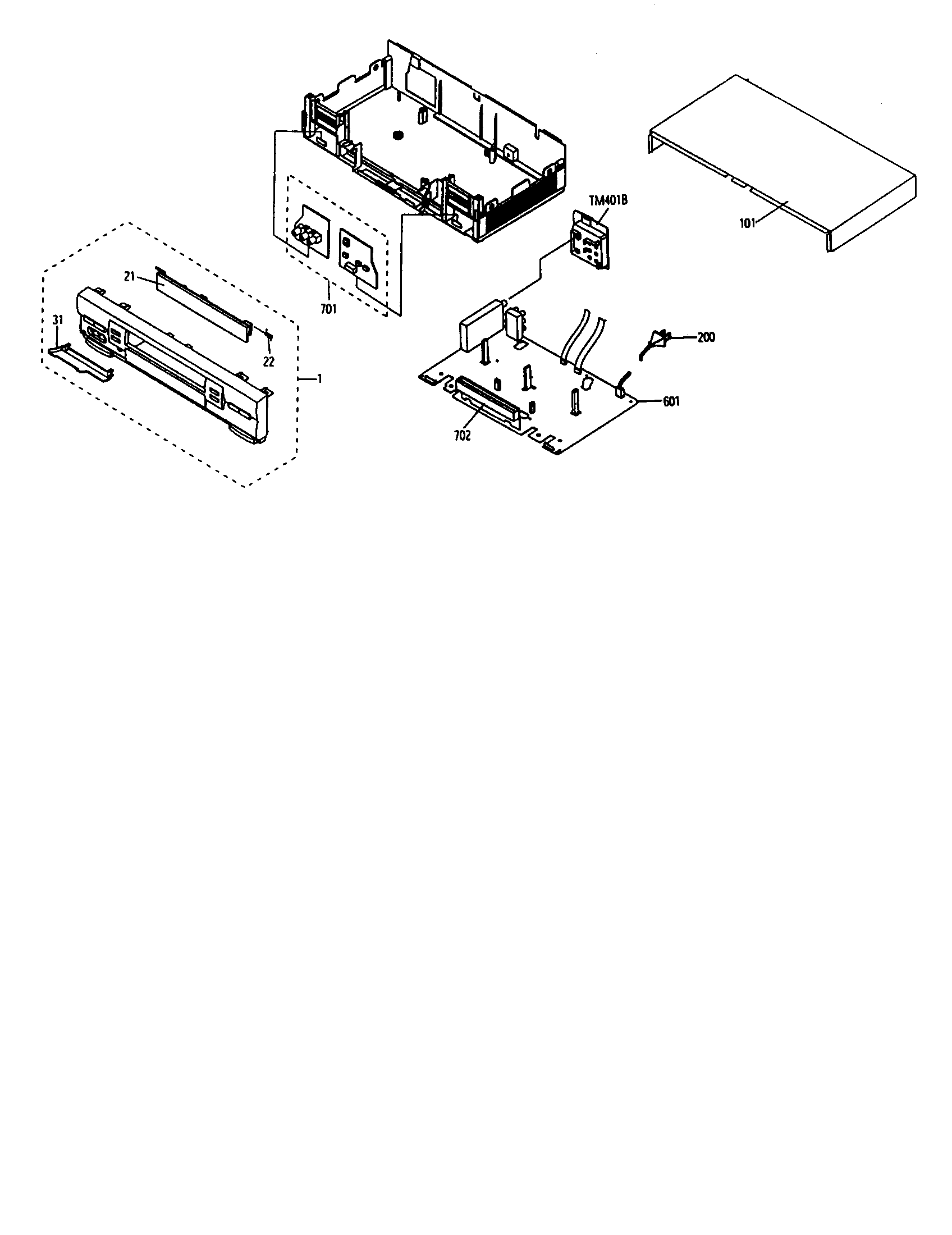 Toshiba W608 vcr diagram