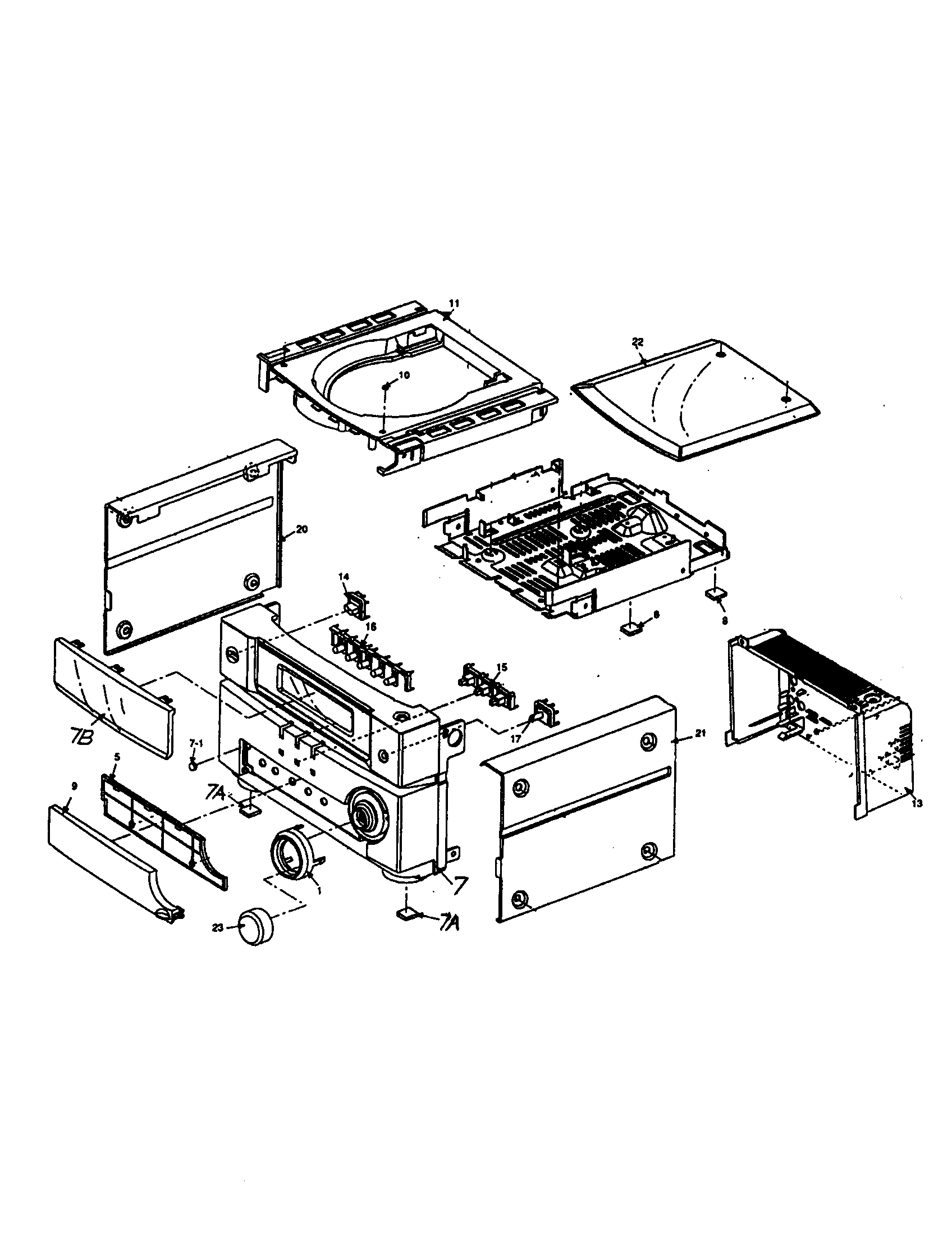 Panasonic SA-PM03 stereo diagram
