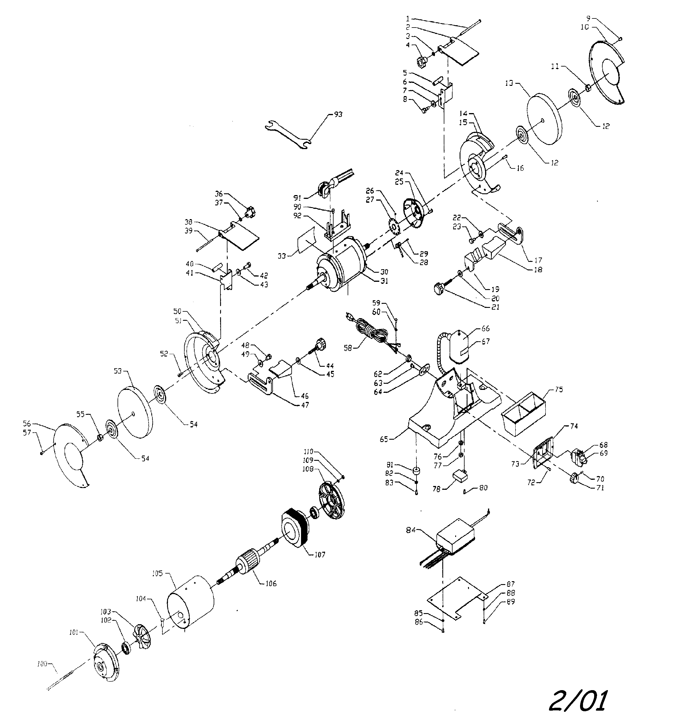Craftsman 152211520 cabinet parts diagram