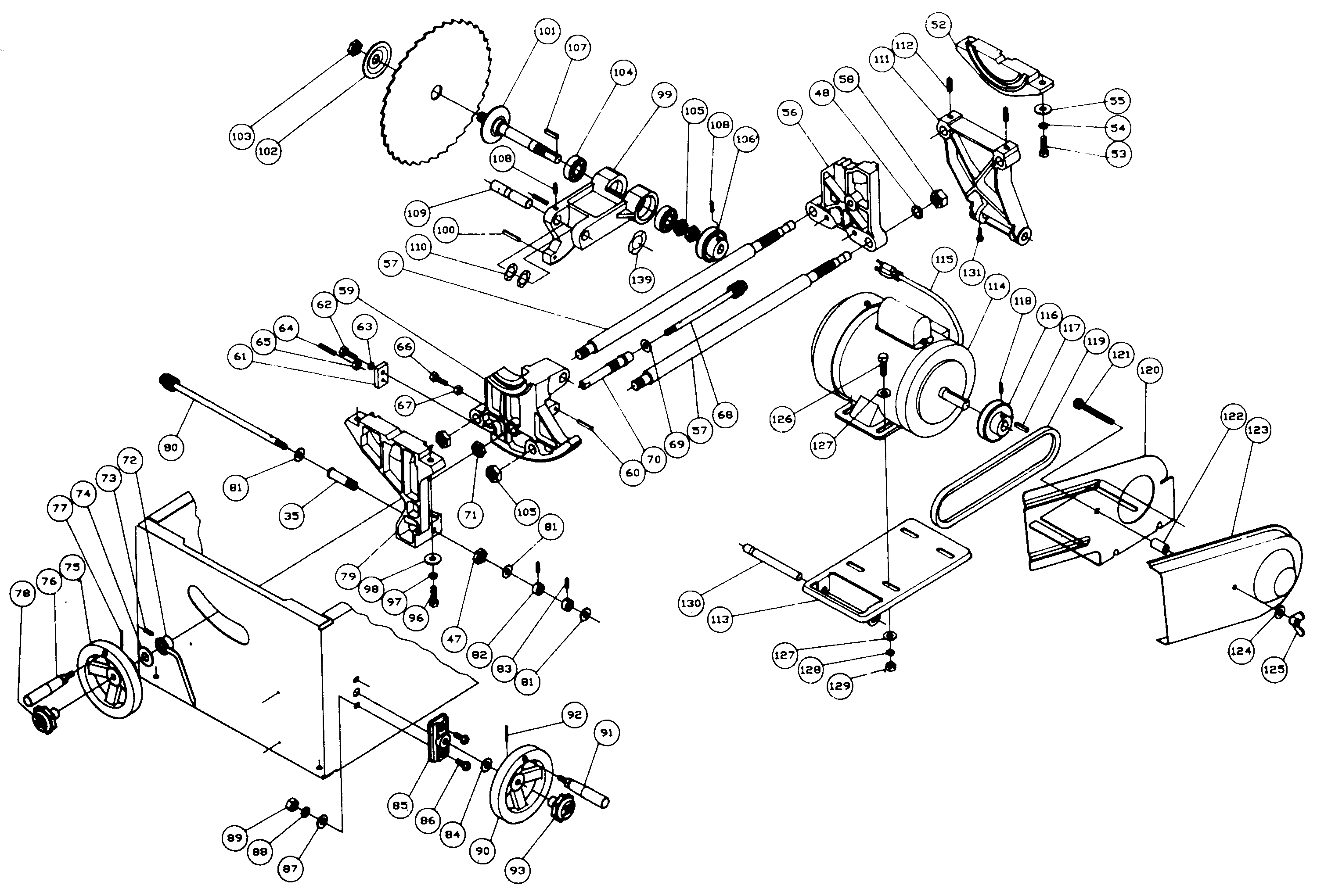 Jet JWTS10JF cabinet parts diagram