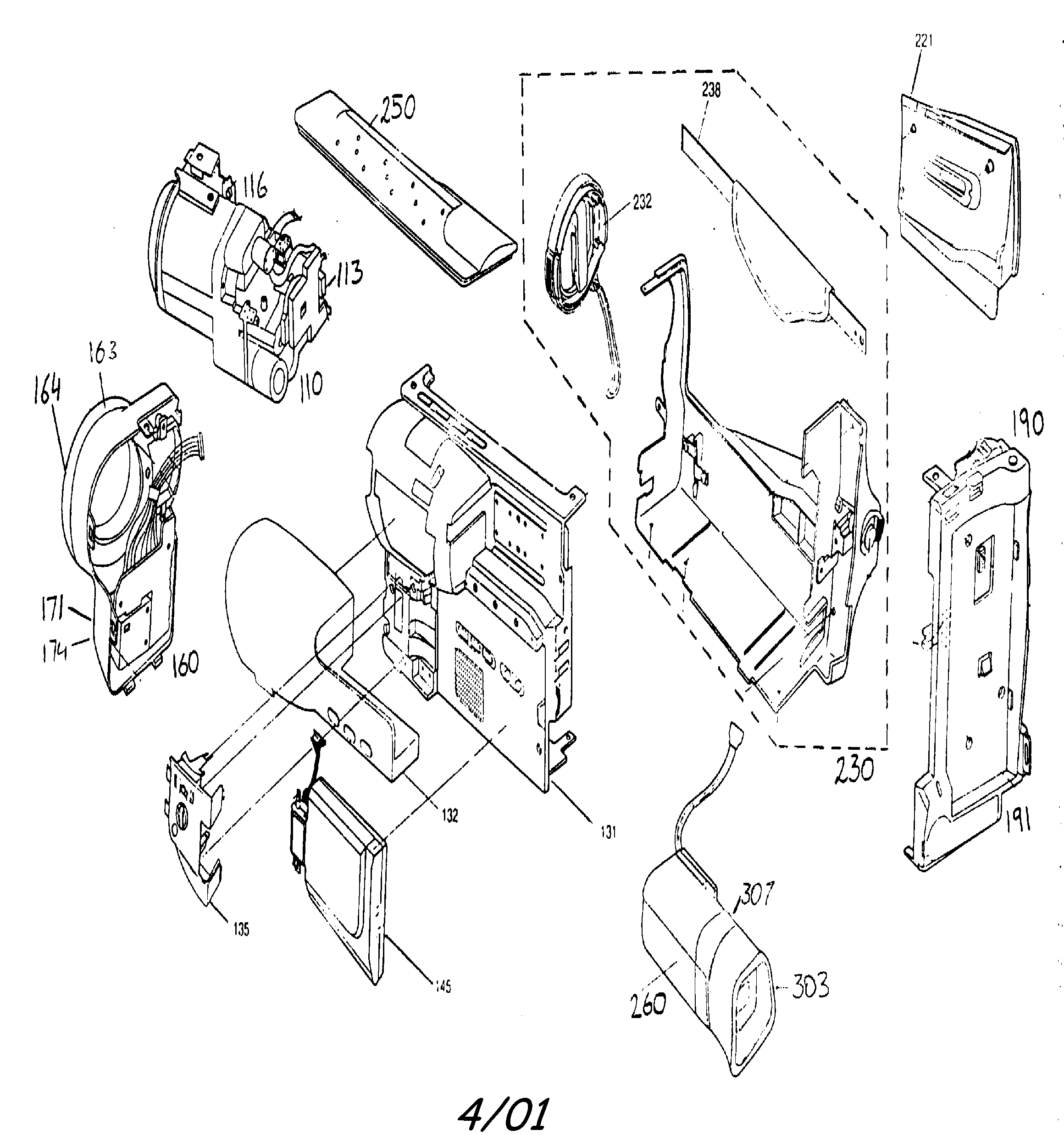 Samsung SCL550 cabinet parts diagram