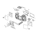 Aiwa CSD-SL20 cabinet parts diagram