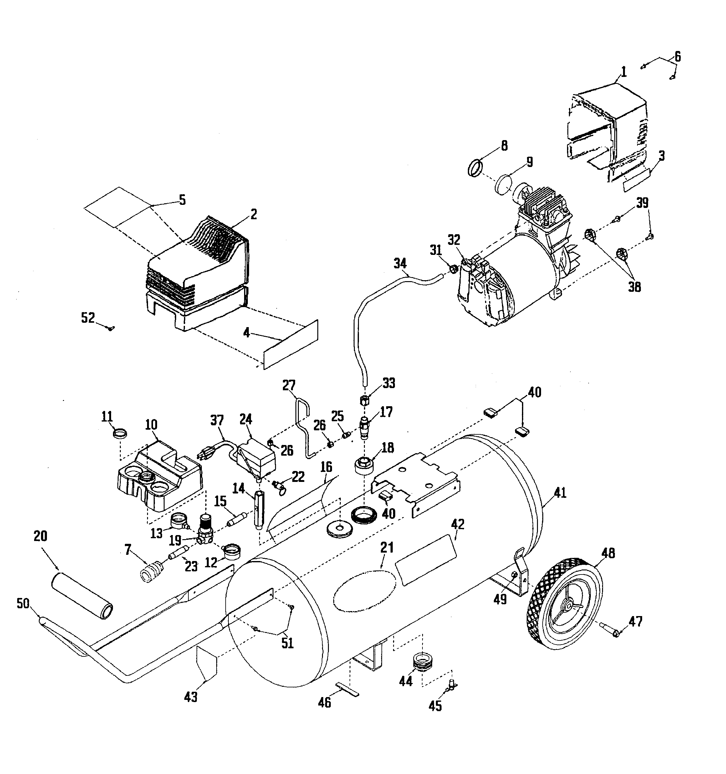Craftsman 919165500 compressor diagram