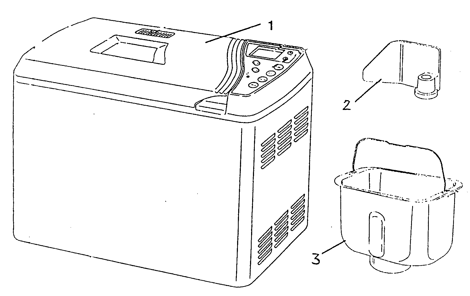 Salton TR2205SPR cabinet parts diagram