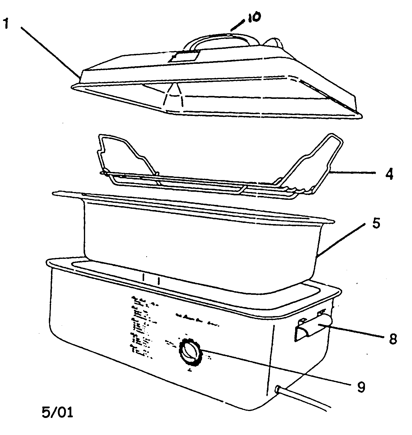 Salton KRT18 cabinet parts diagram
