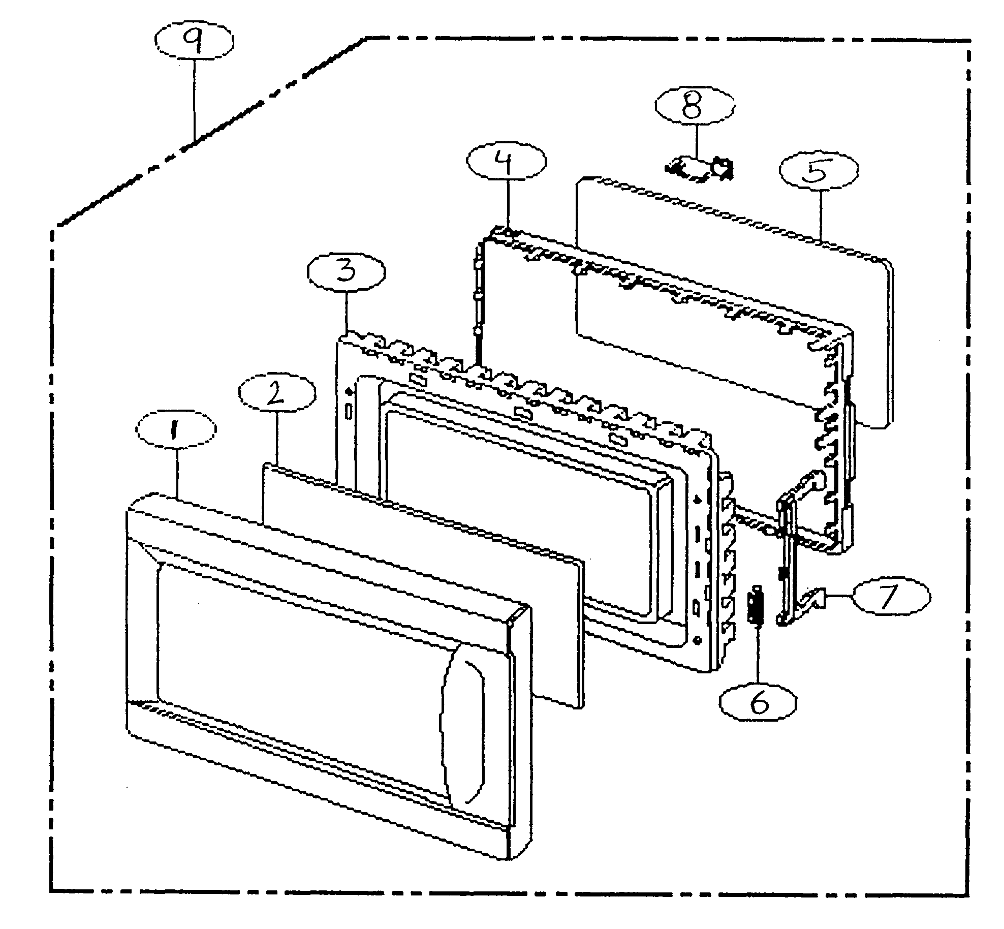 Kenmore 72161282000 cabinet parts diagram