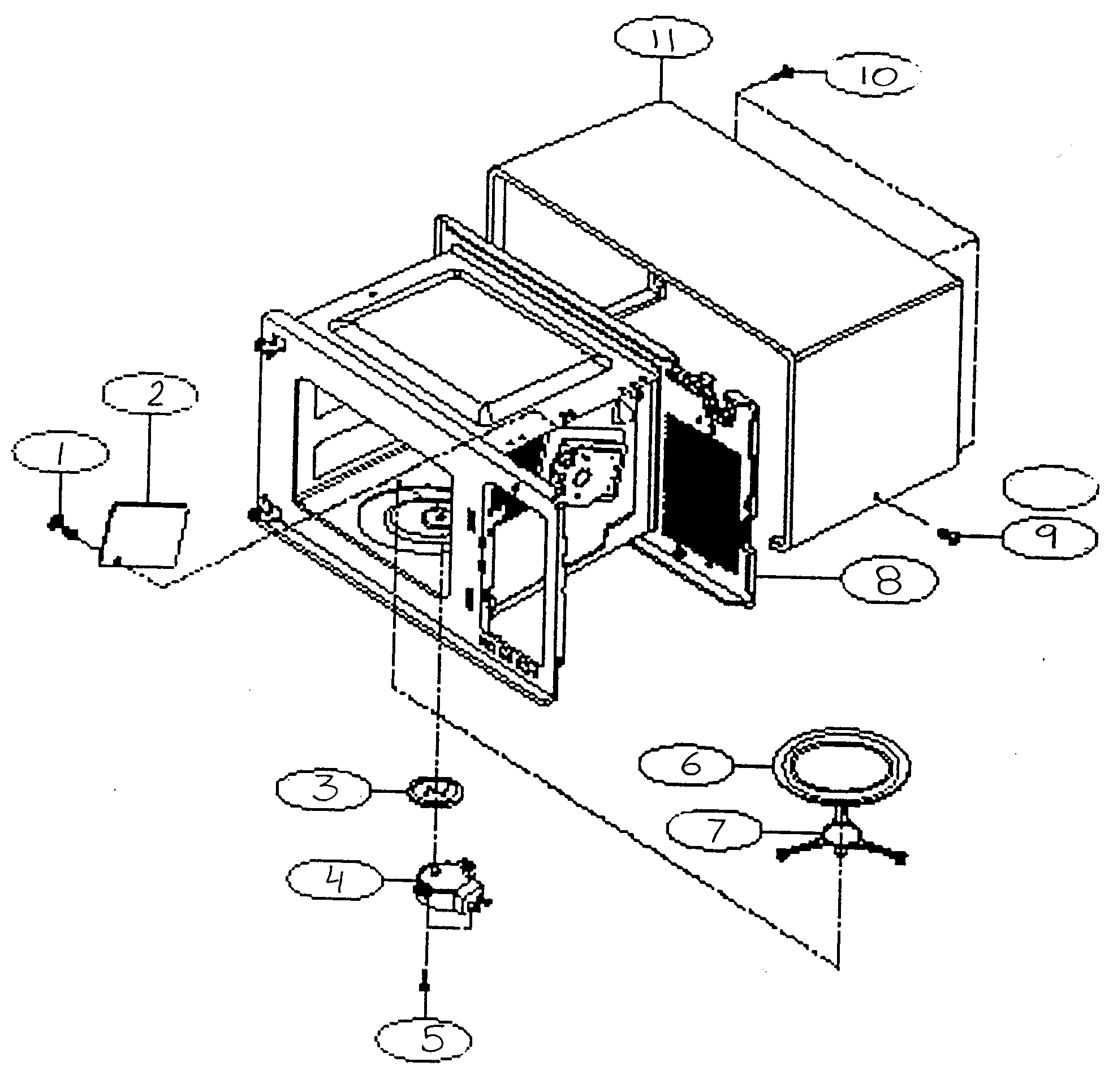 Kenmore 72161282000 cabinet parts diagram