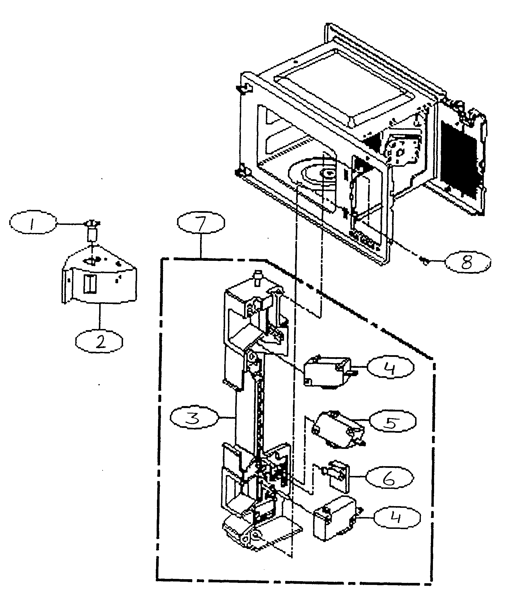 Kenmore 72161282000 cabinet parts diagram