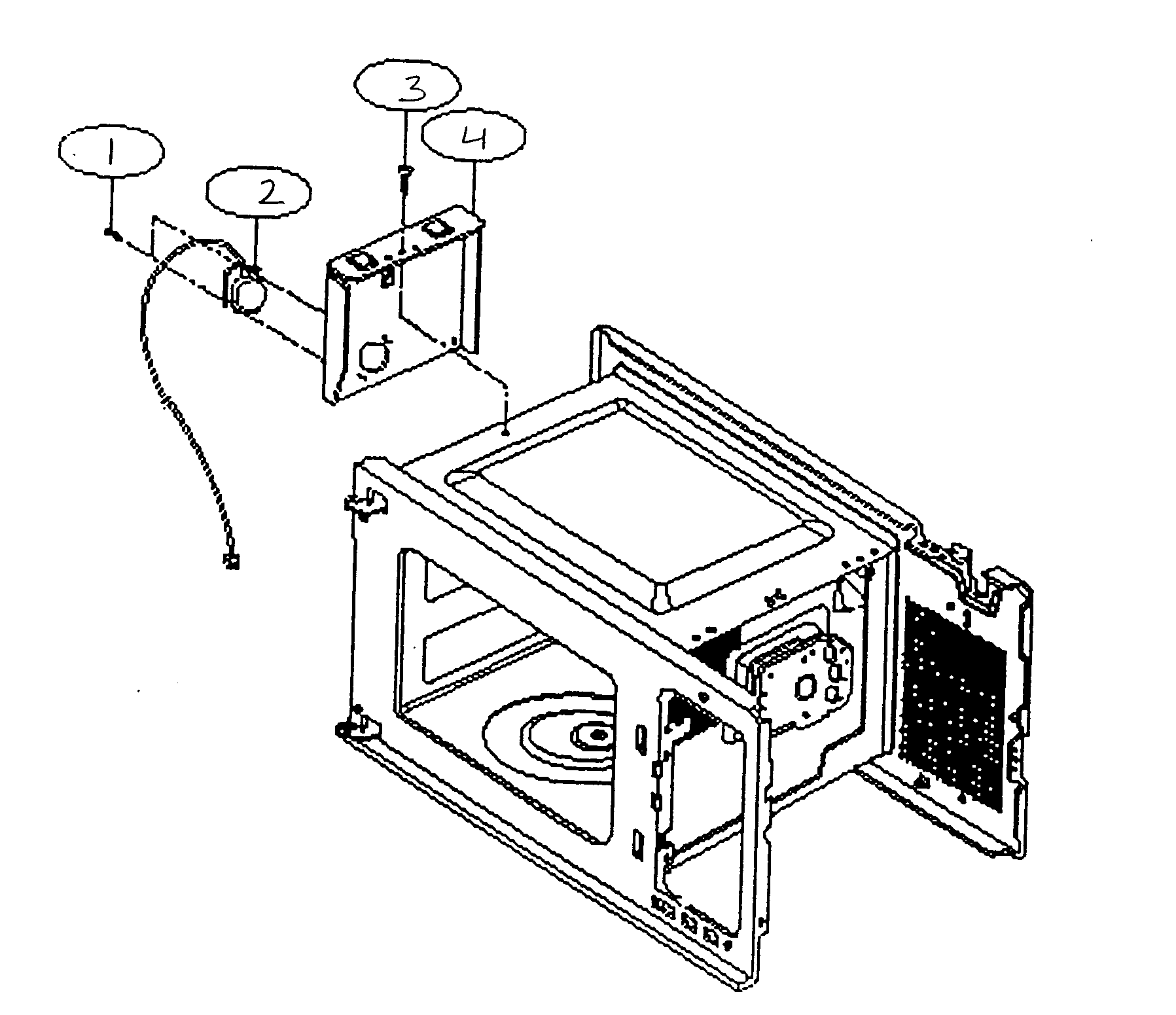 Kenmore 72161282000 cabinet parts diagram