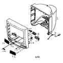 Samsung TXE-2545 cabinet parts diagram
