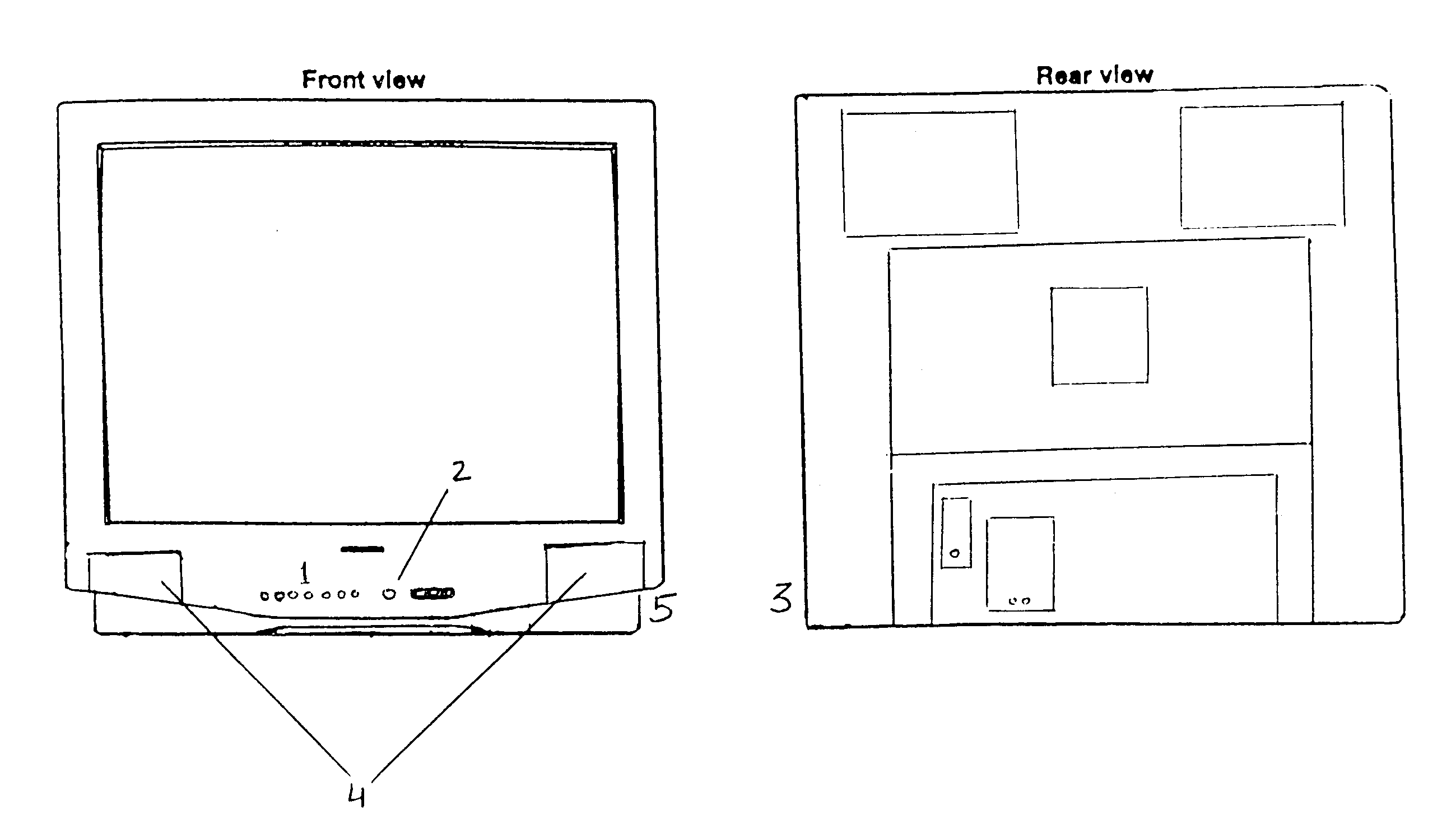 Panasonic CT-2006SE cabinet parts diagram