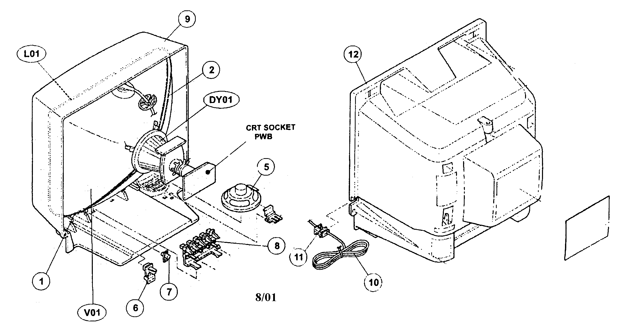 JVC C-13210S cabinet parts diagram