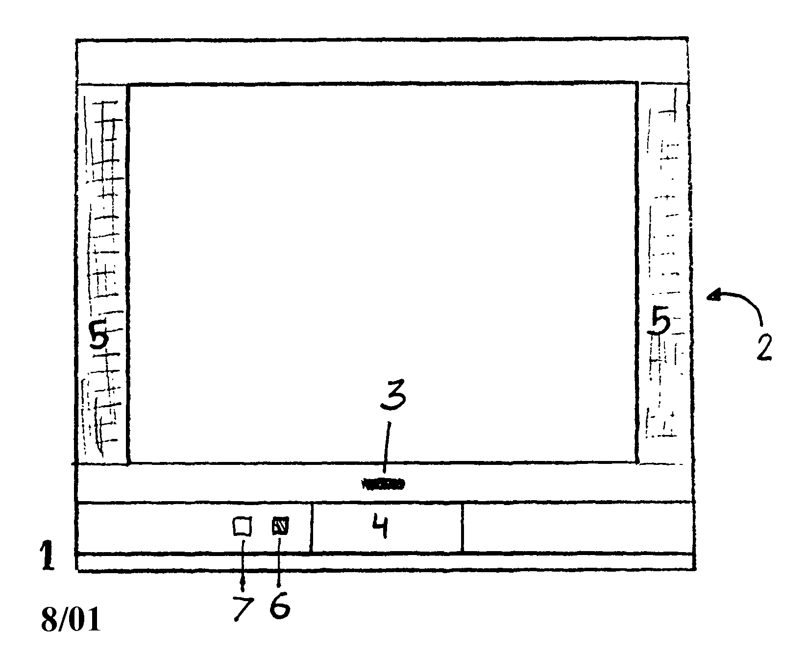 Panasonic CT-32SX31UE cabinet parts diagram