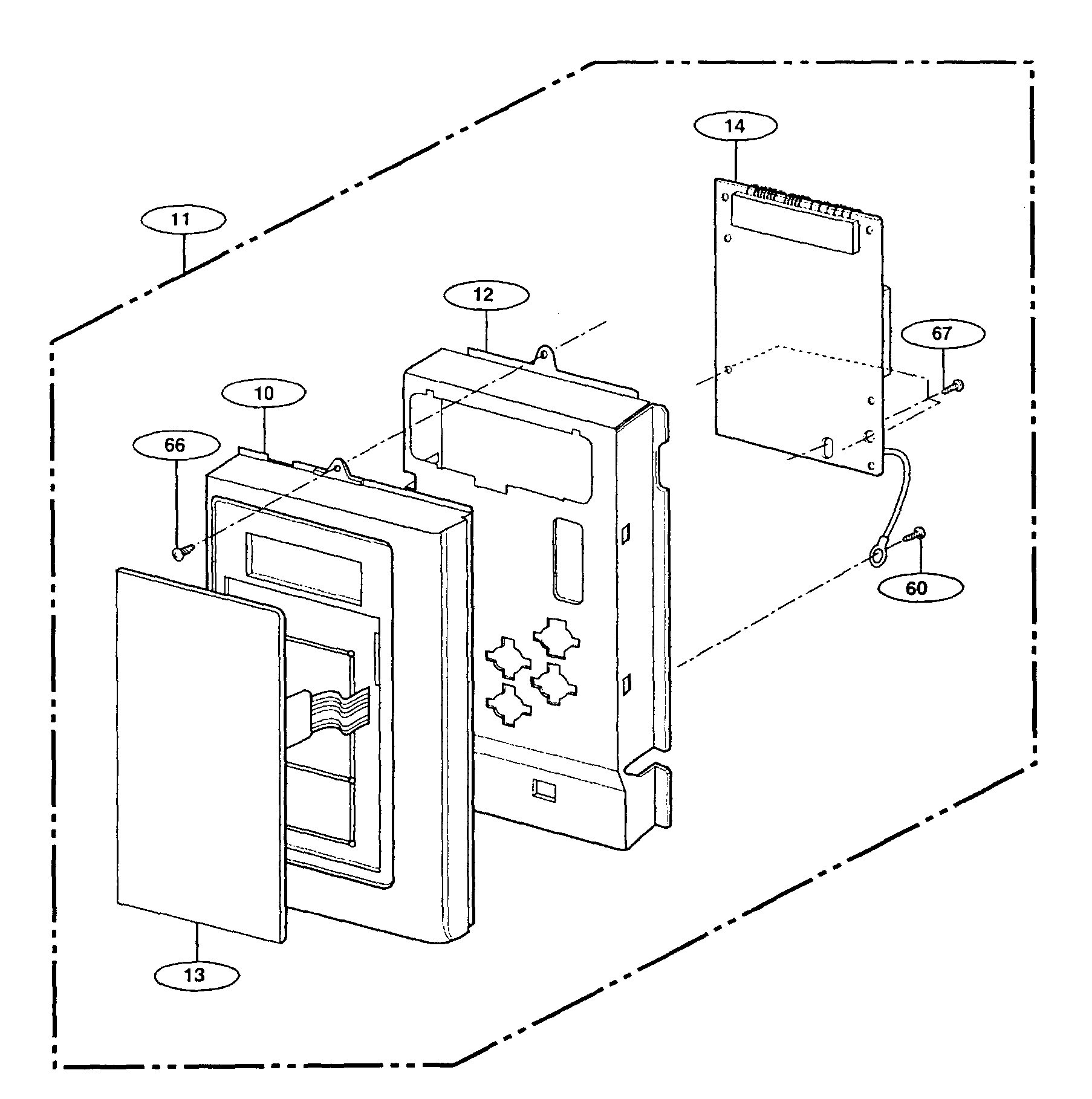 Panasonic NN-S251WL control assy diagram