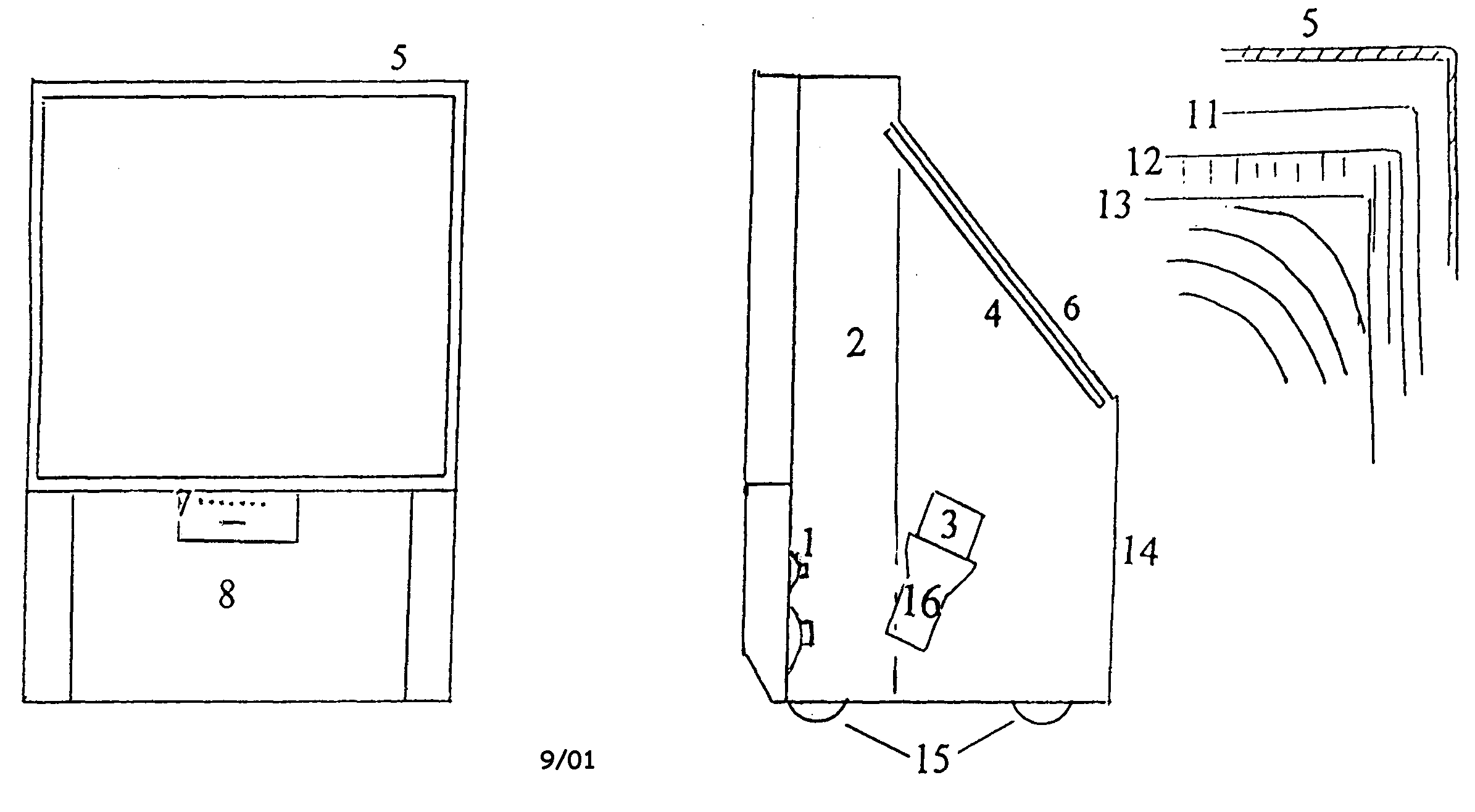 Panasonic PT-65WX51E cabinet parts diagram