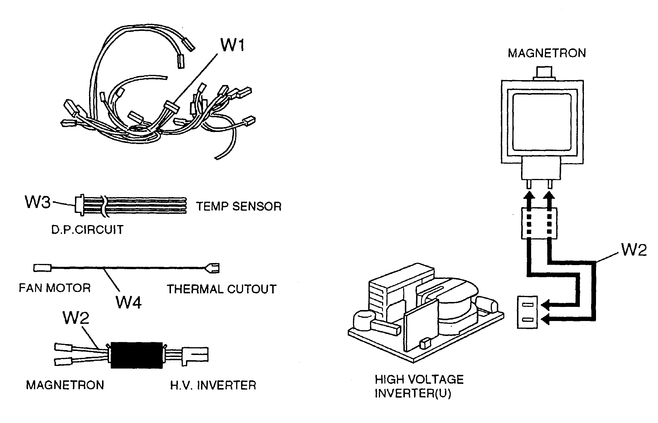 Panasonic NN-C980B wring diagram