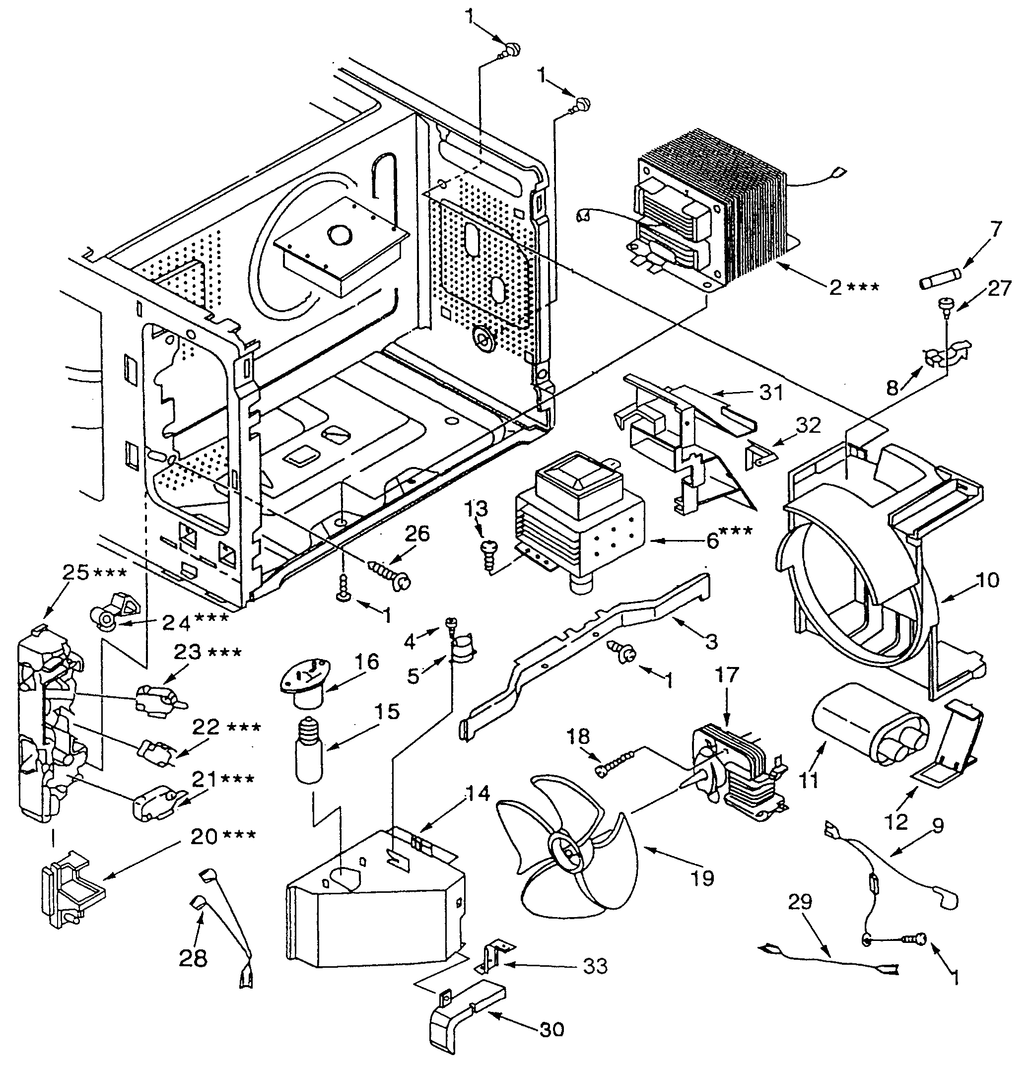 Kenmore 56561582010 switchs/microwave parts diagram
