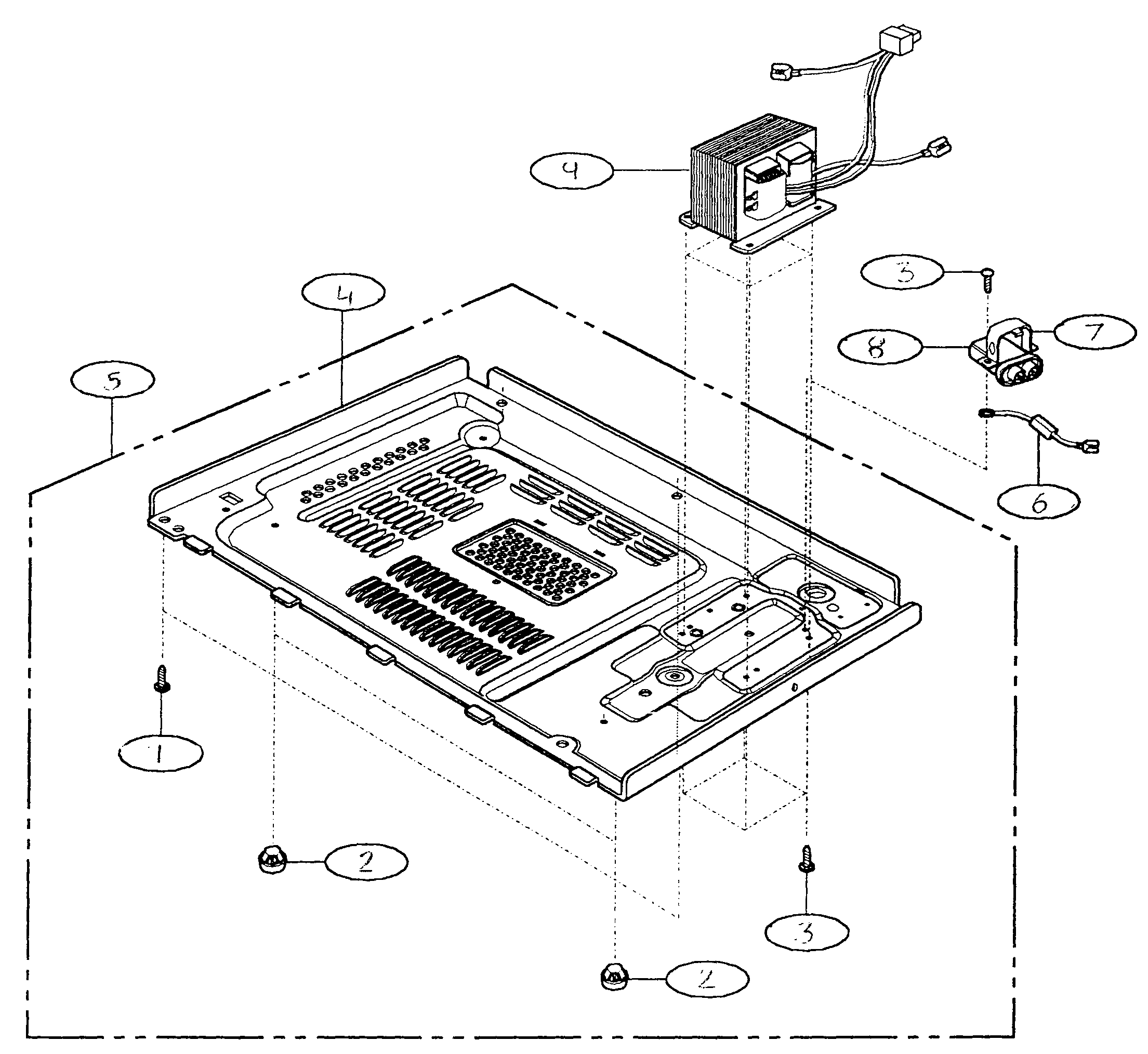 Kenmore 72161109100 base plate diagram