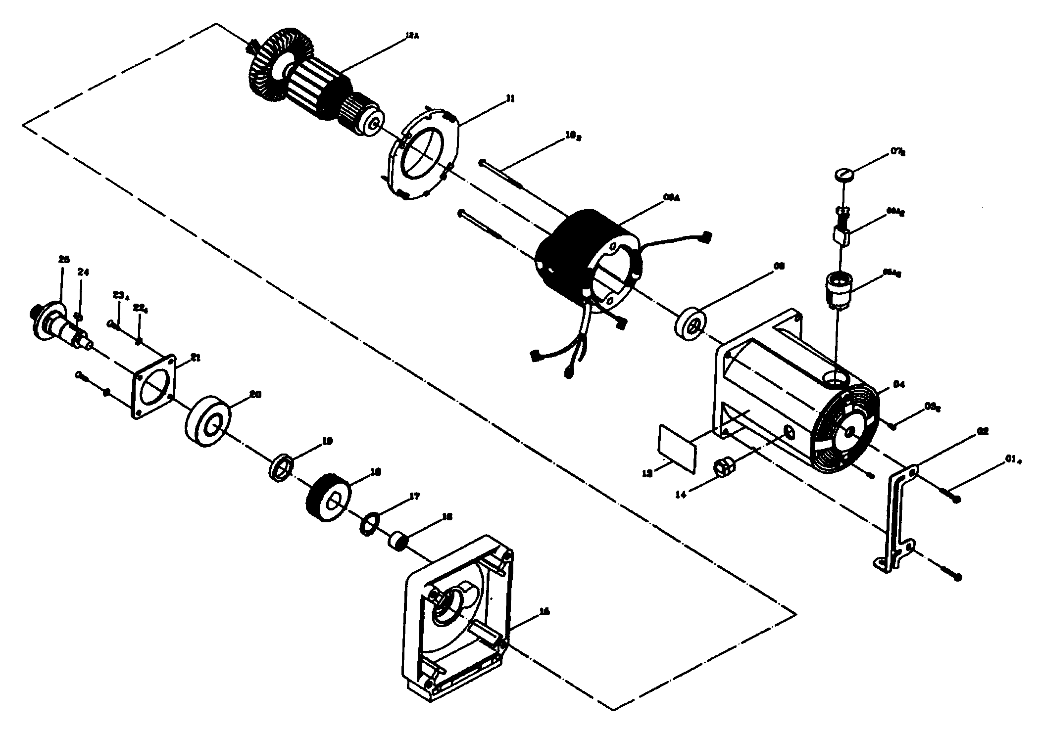 Craftsman 137248250 motor assy diagram