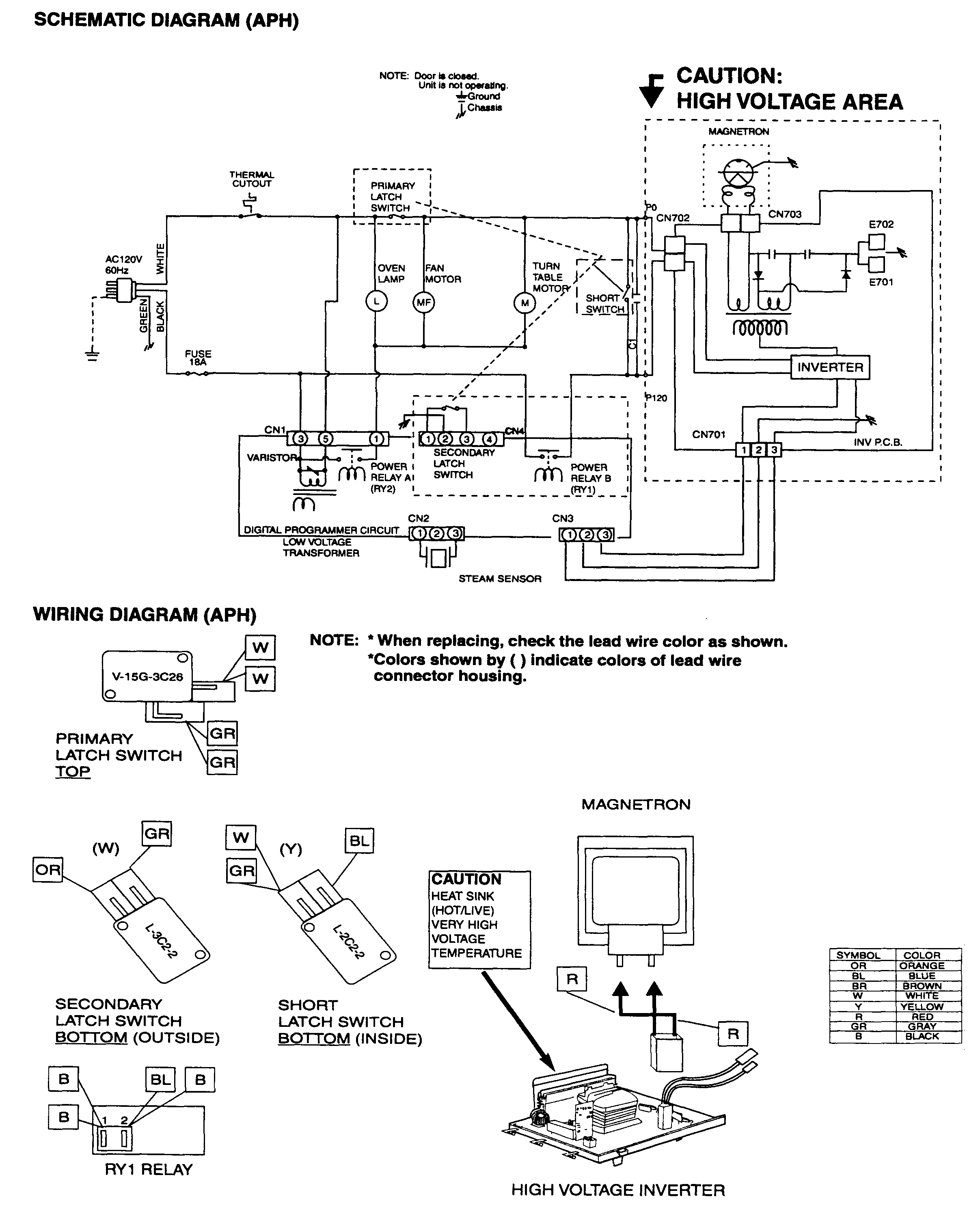 Panasonic NN-T990SA wiring diagram diagram