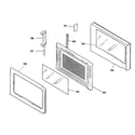 Panasonic NN-S960 door assy diagram