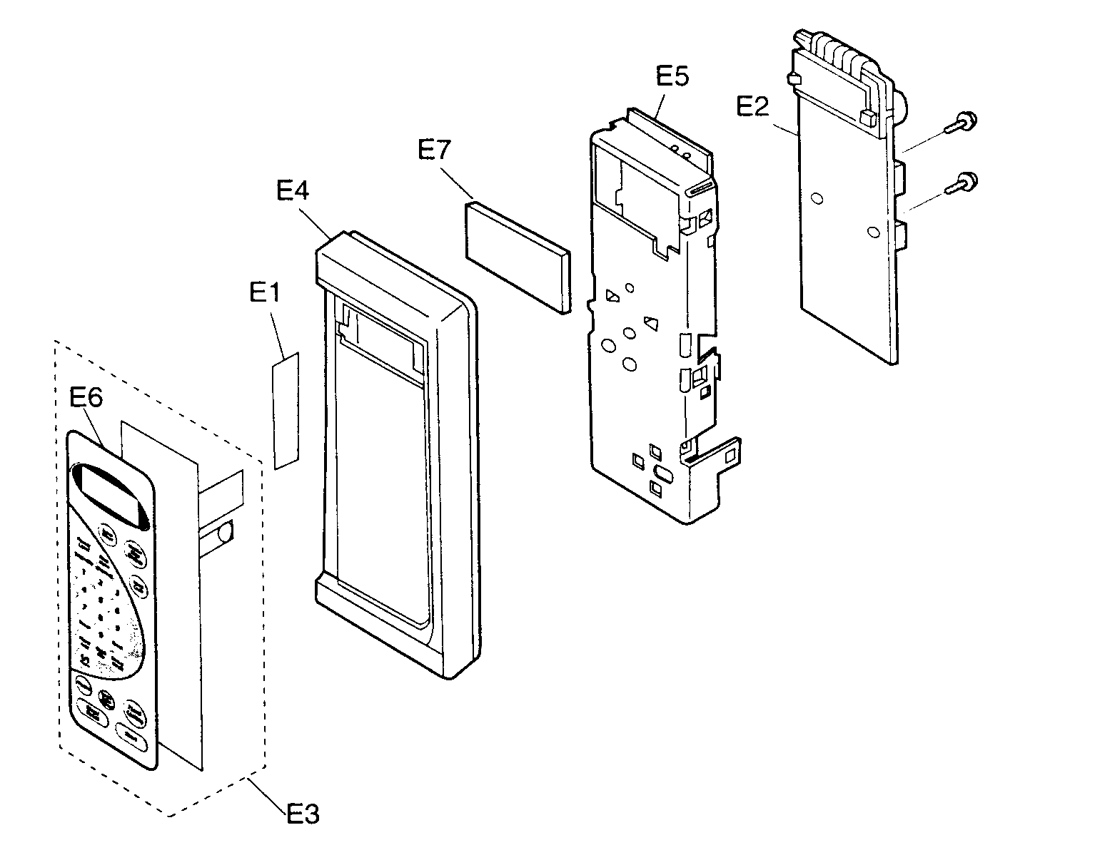 Panasonic NN-S989BA escutcheon base assy diagram