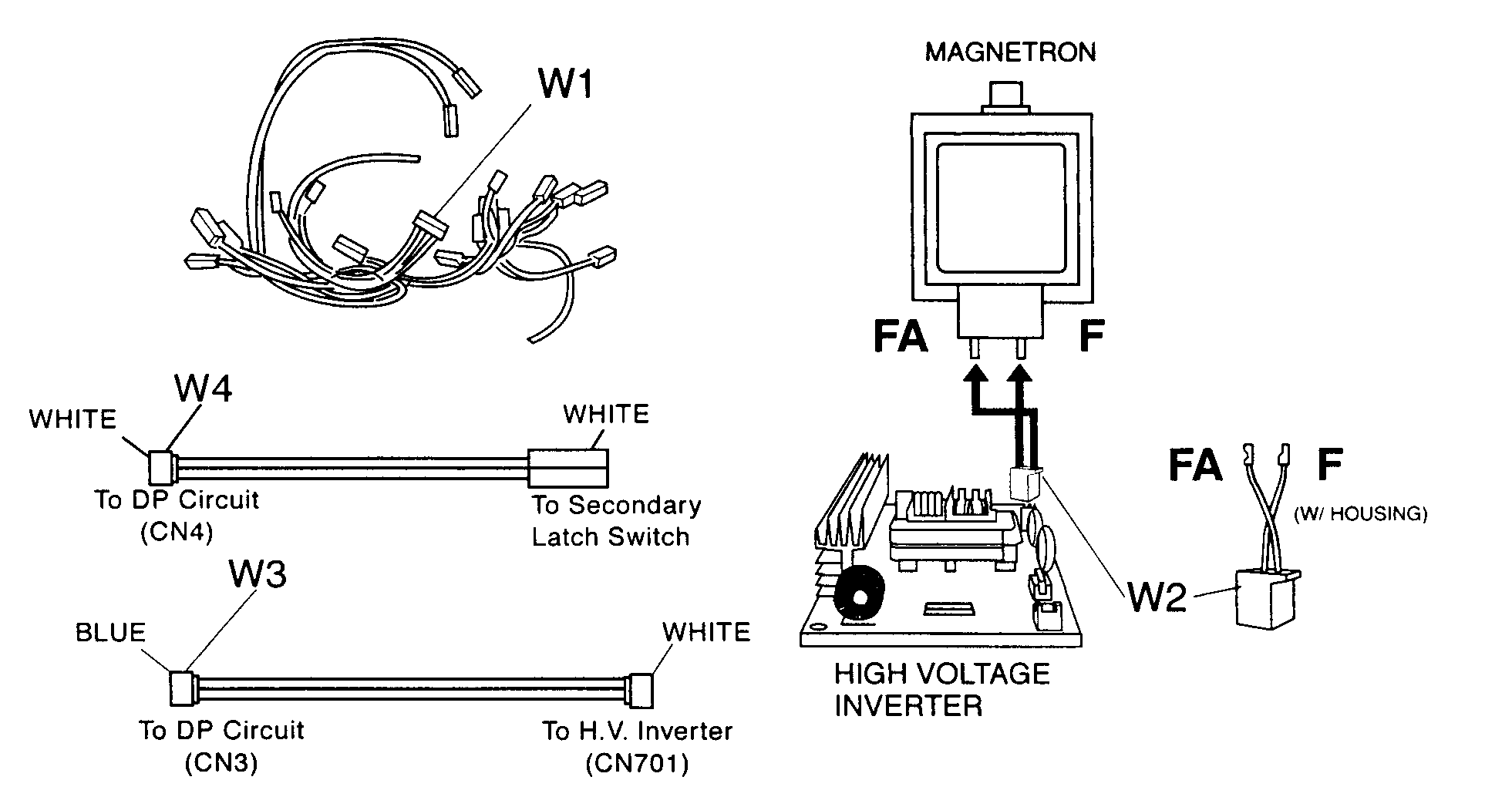 Panasonic NN-S989BA wiring material diagram