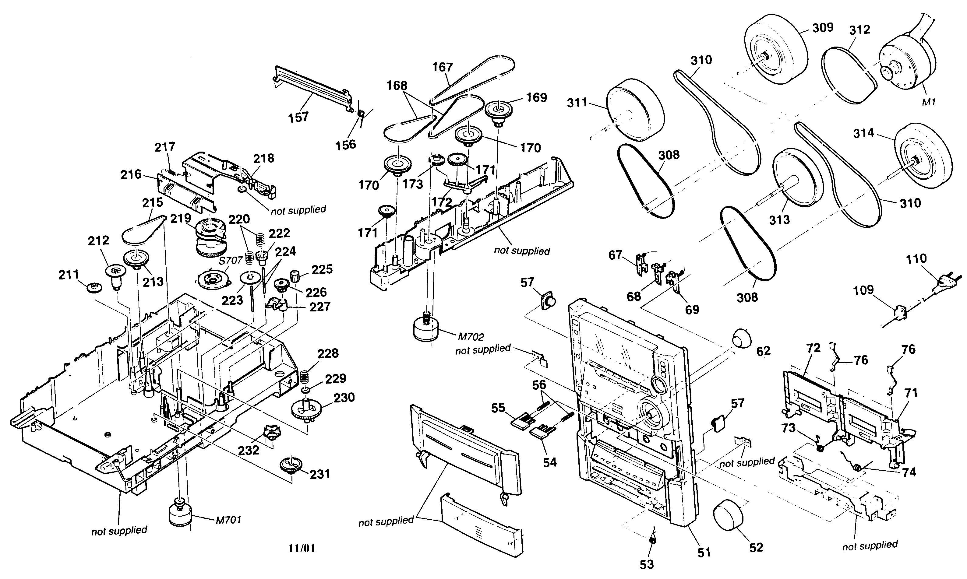 Sony HCD-ZX10 cabinet parts diagram