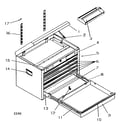 Craftsman 706597180 tool chest diagram