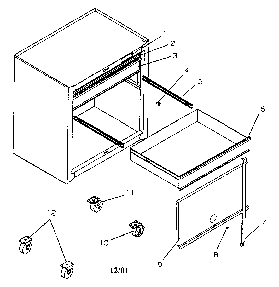 Craftsman 706658821 tool chest diagram