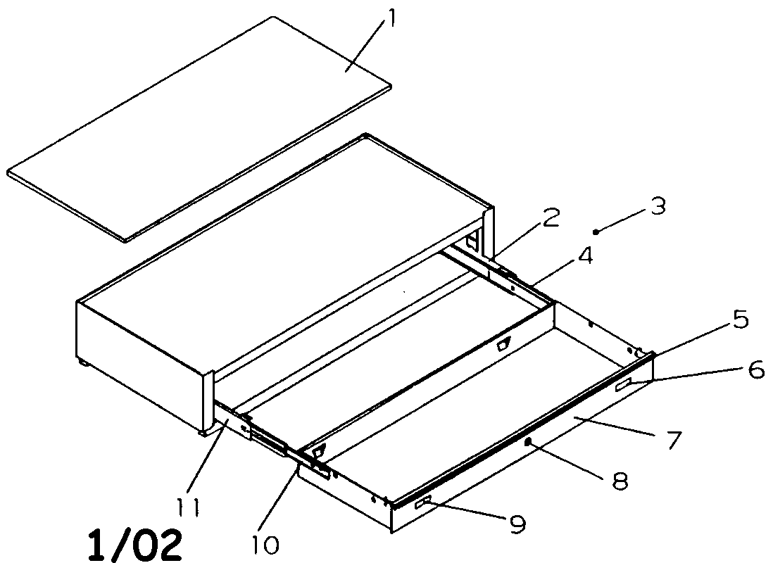Craftsman 706596040 tool box diagram