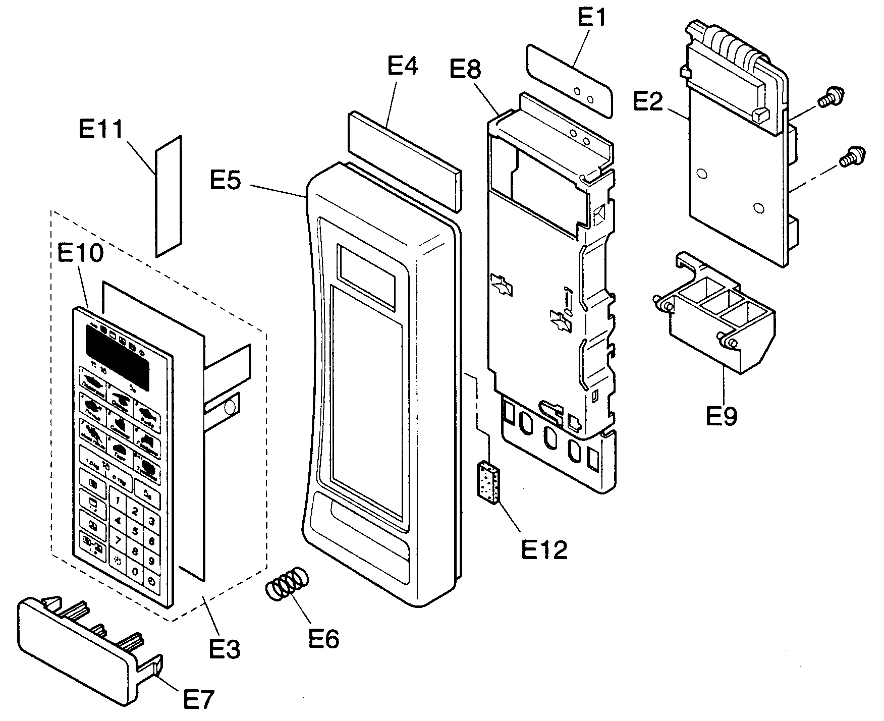 Panasonic NN-C867WV base assy diagram