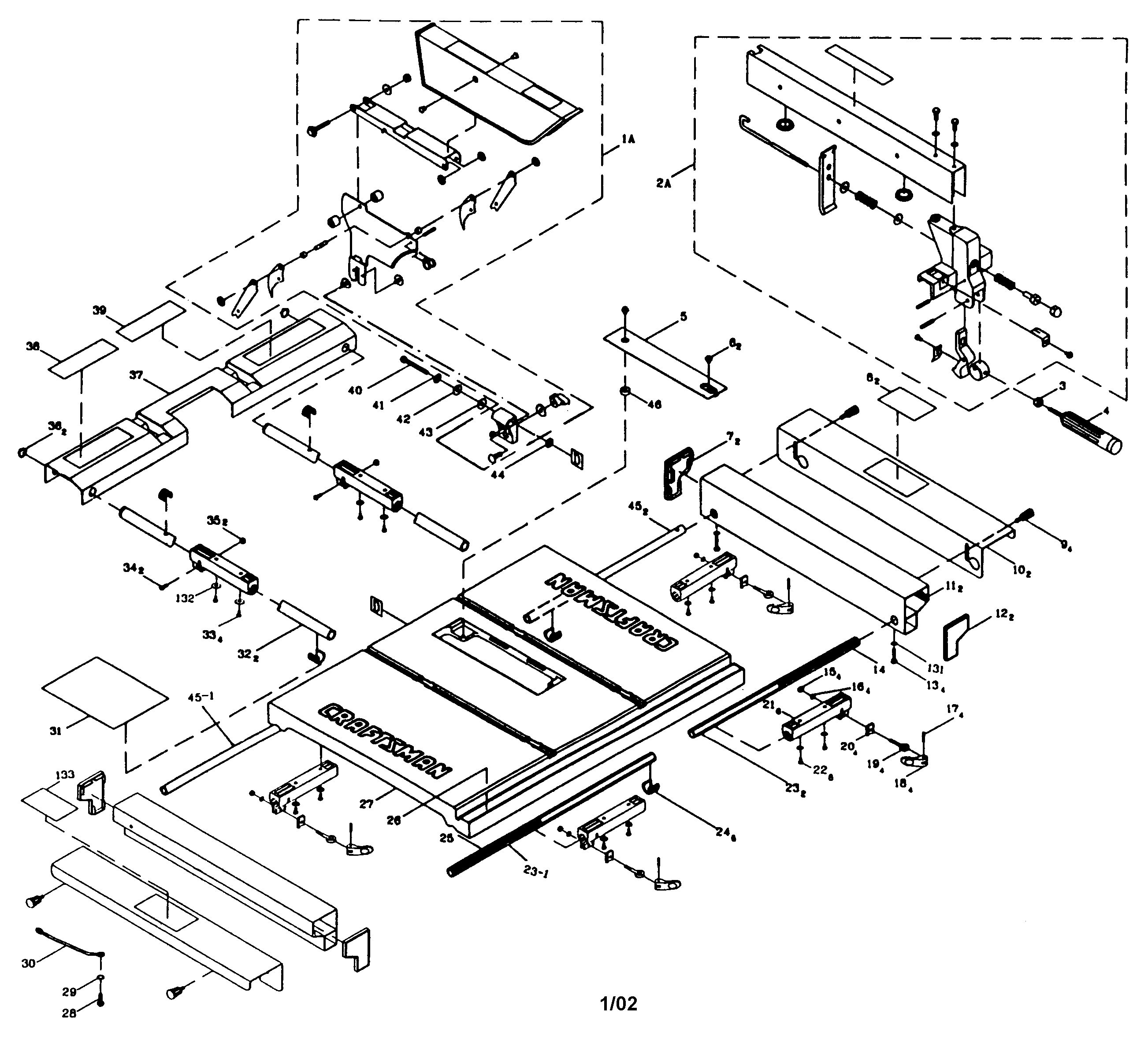 Craftsman 137248481 table diagram