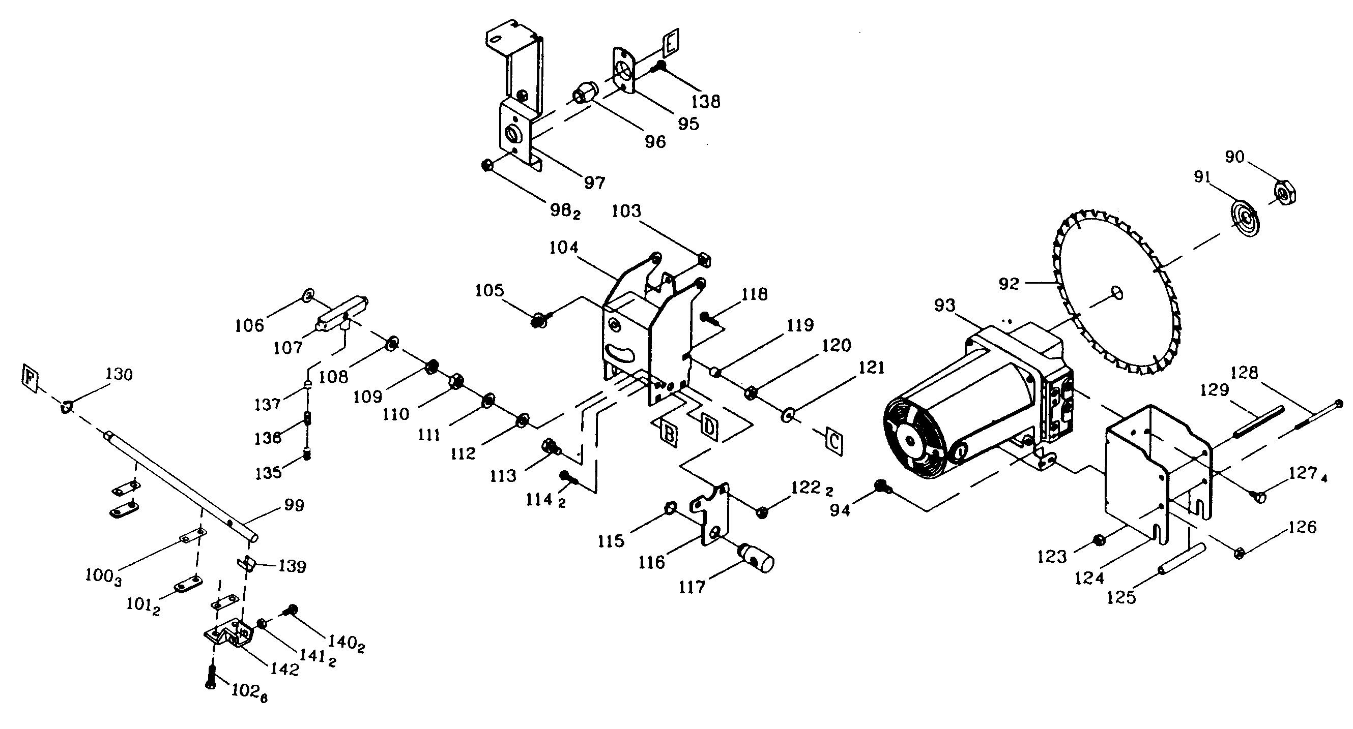 Craftsman 137248481 motor assy diagram