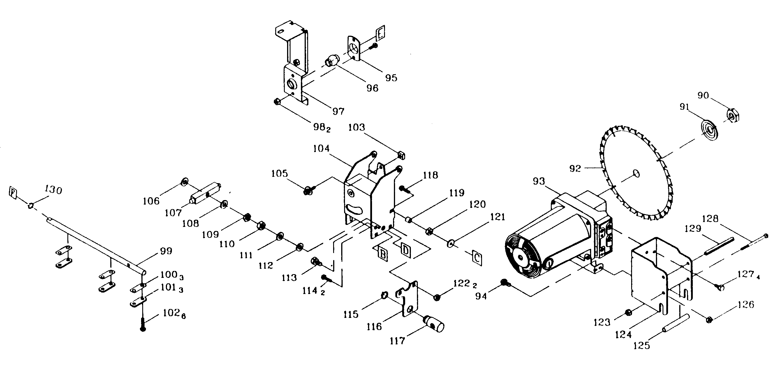 Craftsman 137248480 motor assy diagram