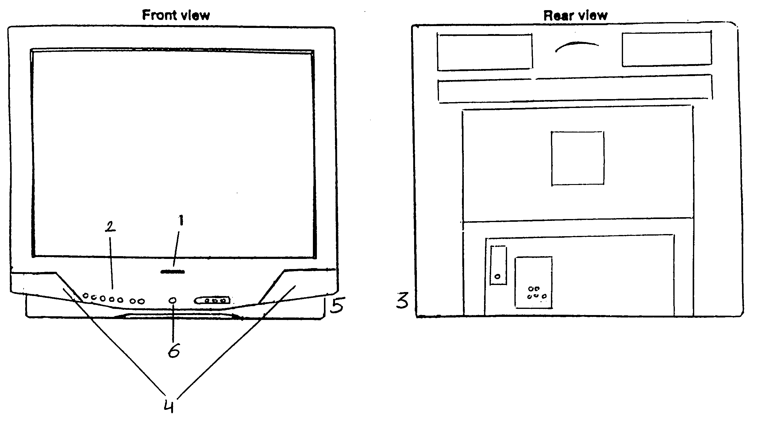Panasonic CT-3222HE cabinet parts diagram