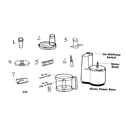 Regalware K813BK food processor diagram
