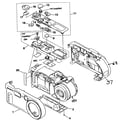 Sony DSC-P1 cabinet parts diagram