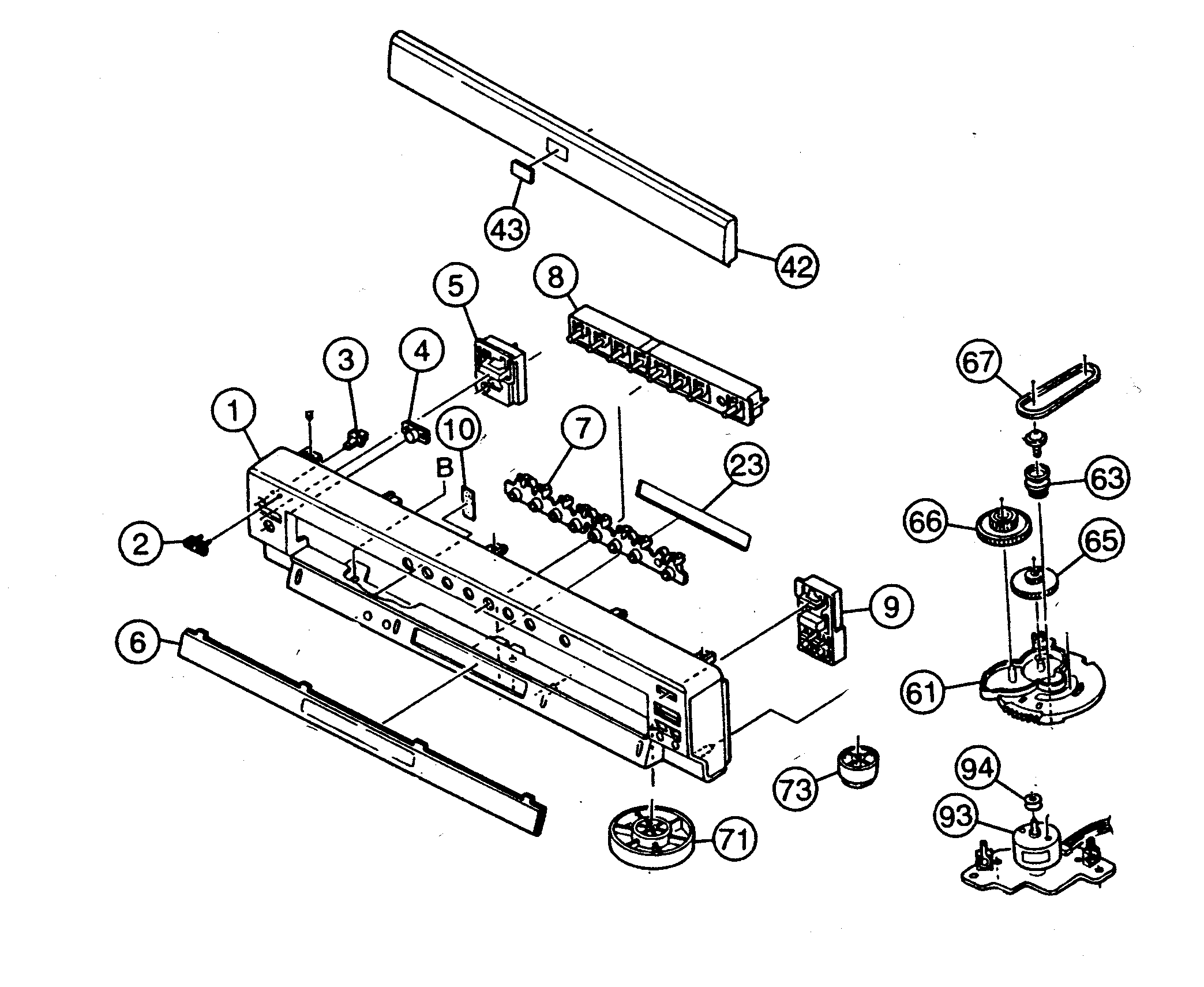 JVC XV-FA90BK cabinet parts diagram