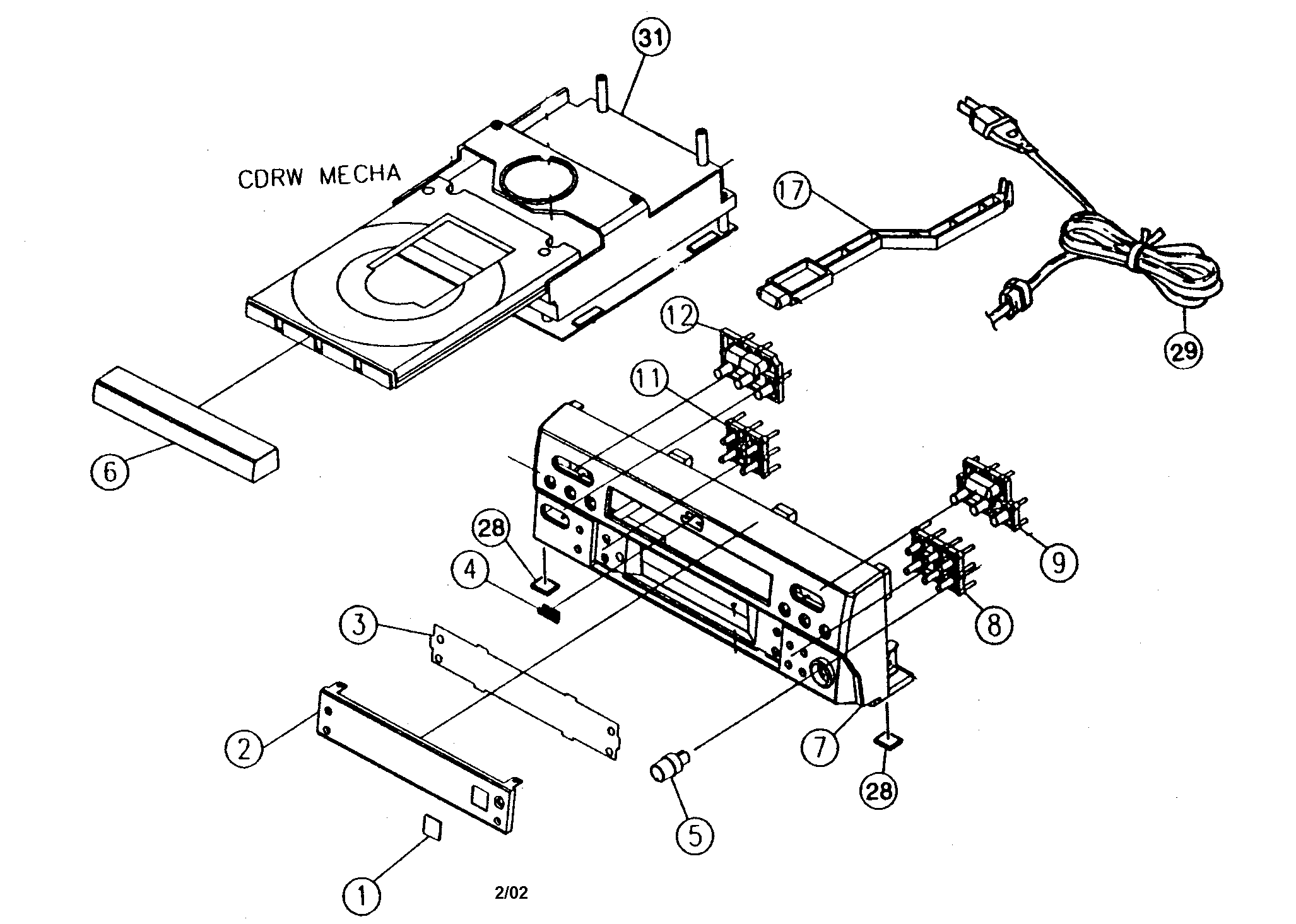 JVC XL-R910SL cabinet parts diagram