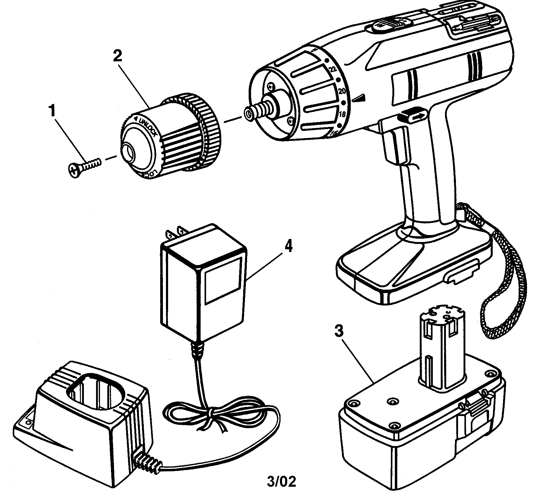 Craftsman 973111430 drill acc diagram