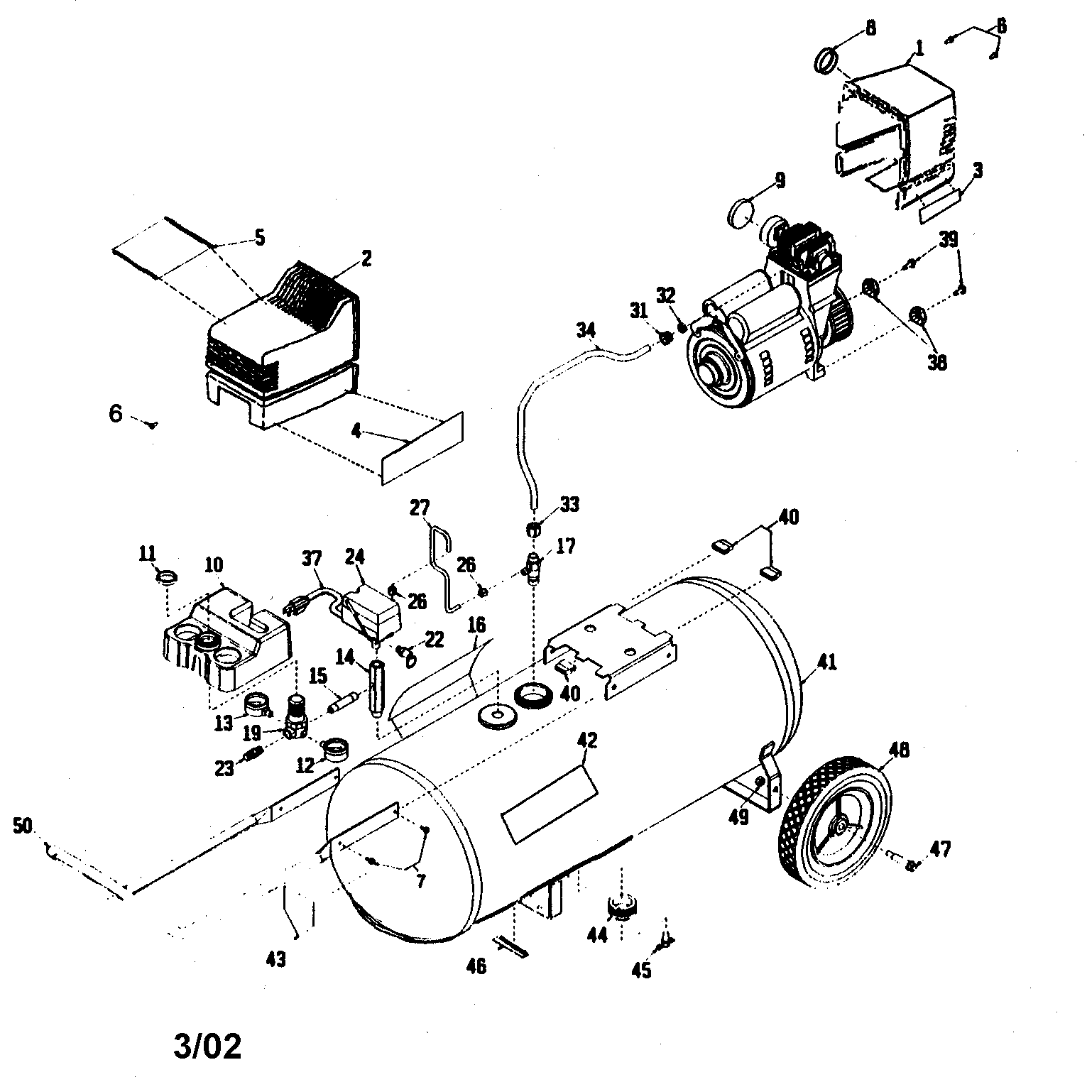 Craftsman 919165180 air compressor diagram