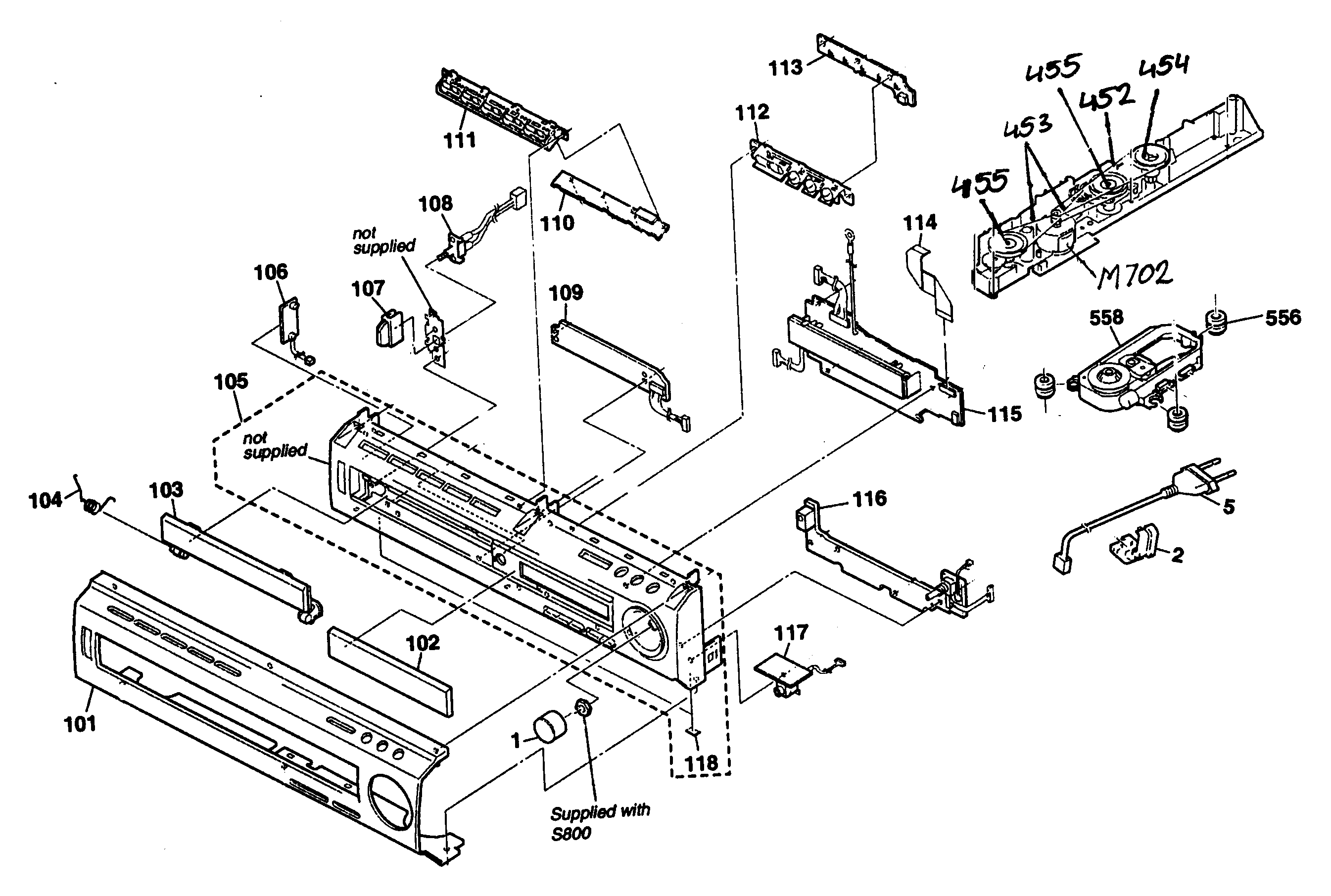 Sony HCD-C900 cabinet parts diagram