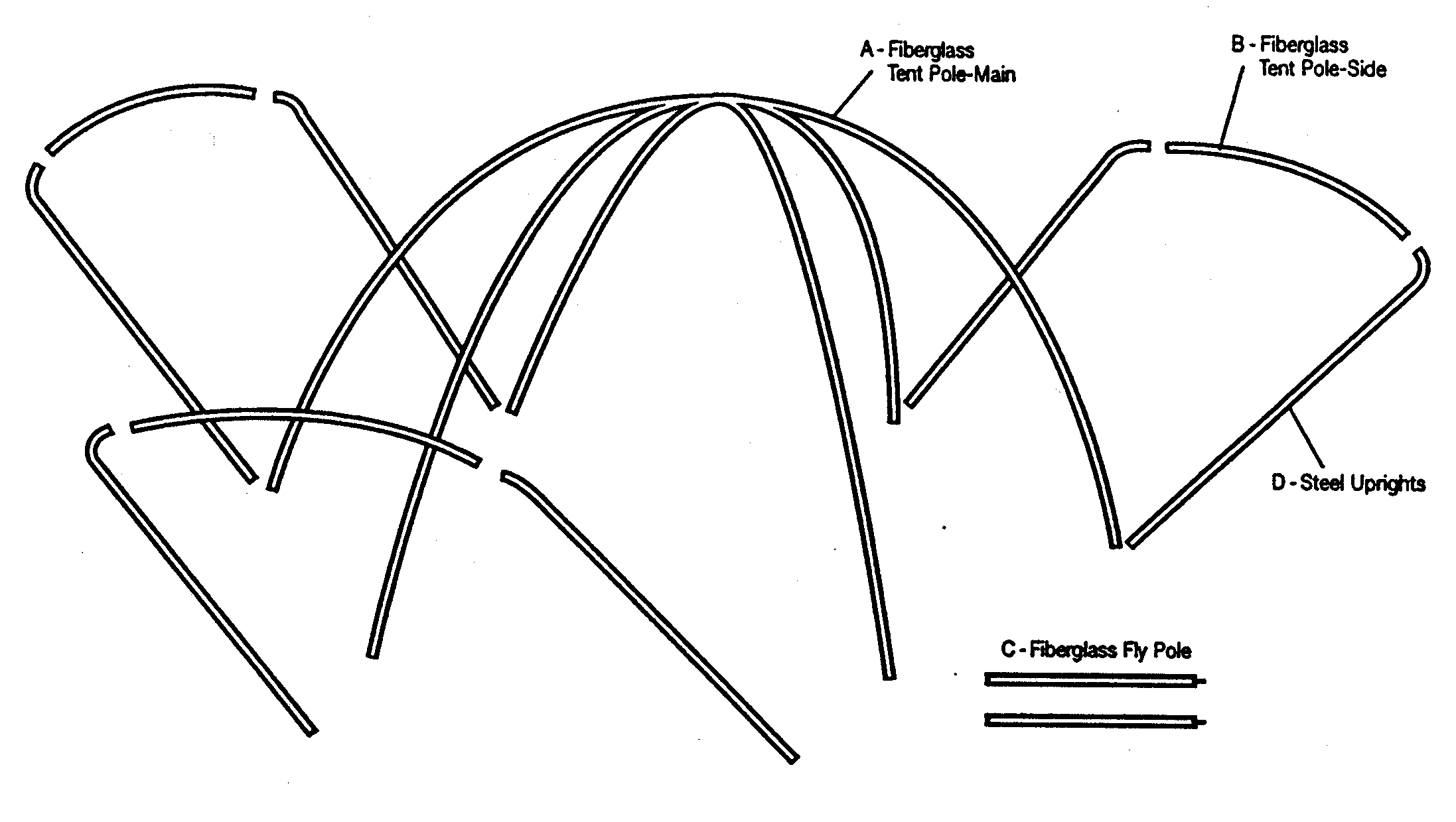 Sears 308711090 tent diagram