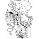 Sharp R-630DSA oven cabinet parts diagram